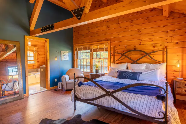 The spacious room has a full length mirror, a comfortable reading chair and its own ensuite bathroom.