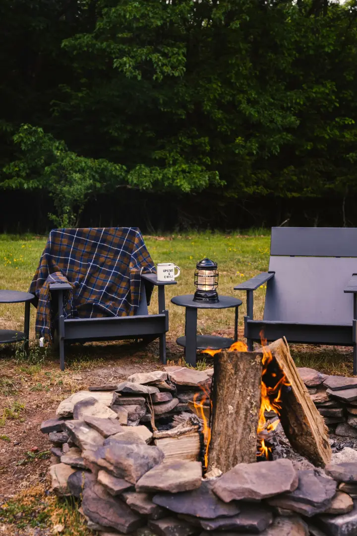 Gather around the fire pit in the backyard. This is where the best stories are told.