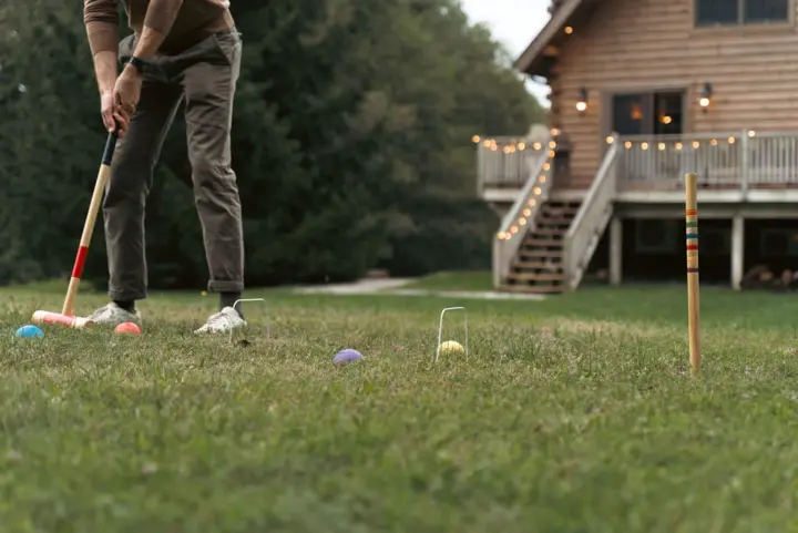 We have a good collection of outdoor games, with croquet being our personal favorite!