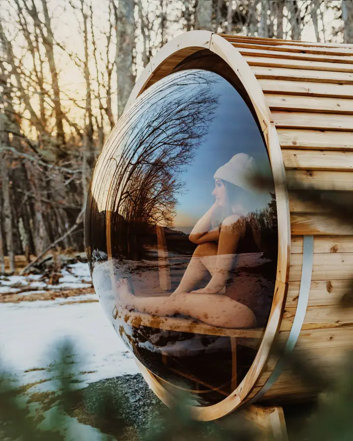 It's amazing in winter to be so warm while you are in the middle of the snow.